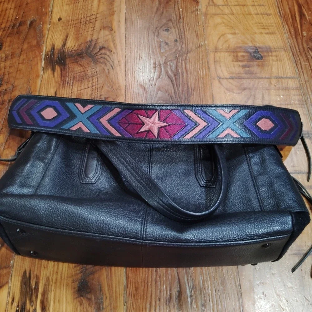 Aimee Kestenberg Lennox Satchel in Black Leather Handbag
